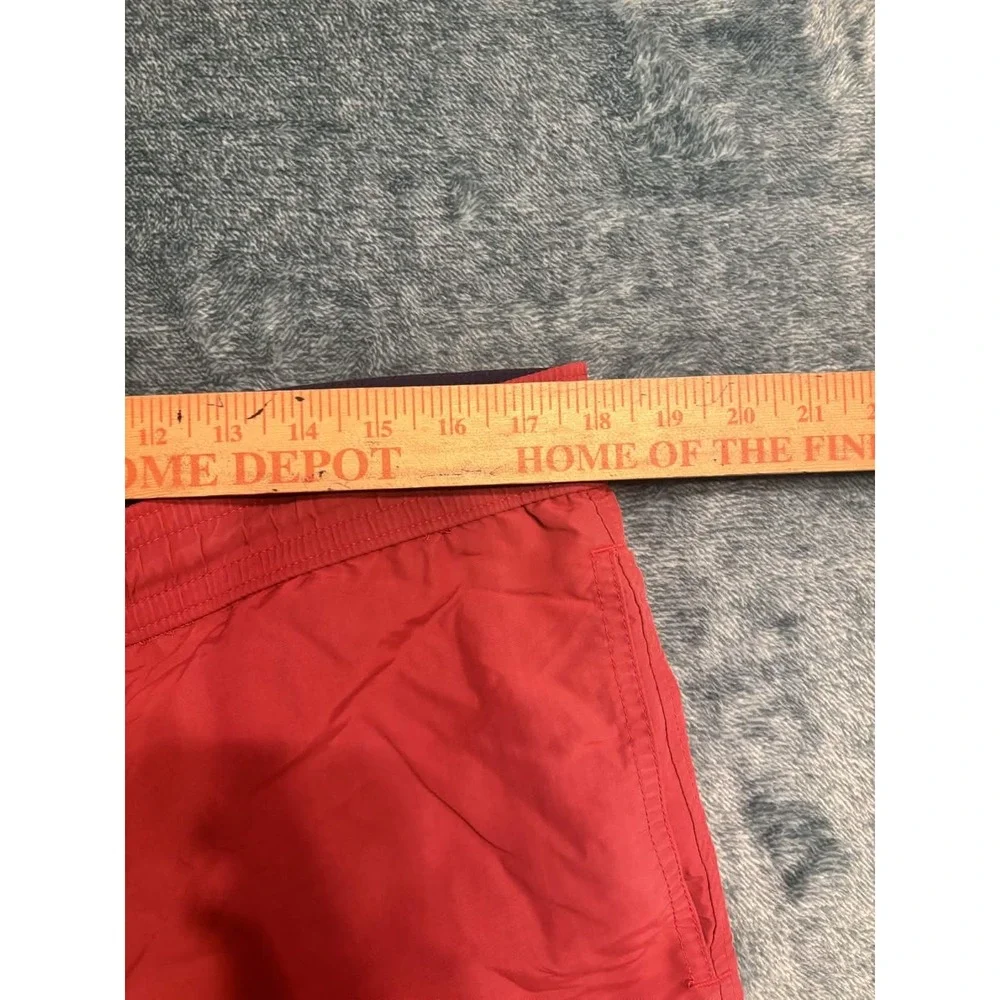 Polo Ralph Lauren Mens M Red Swim Trunks Mesh Liner Nylon Classic Pony Logo 5